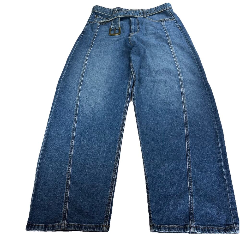 Robert Rodriguez Barrel Jeans J Women 10 high rise Belt Seams - Perfect brass